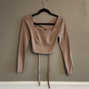Bohme Tan Long Sleeve Women's Top